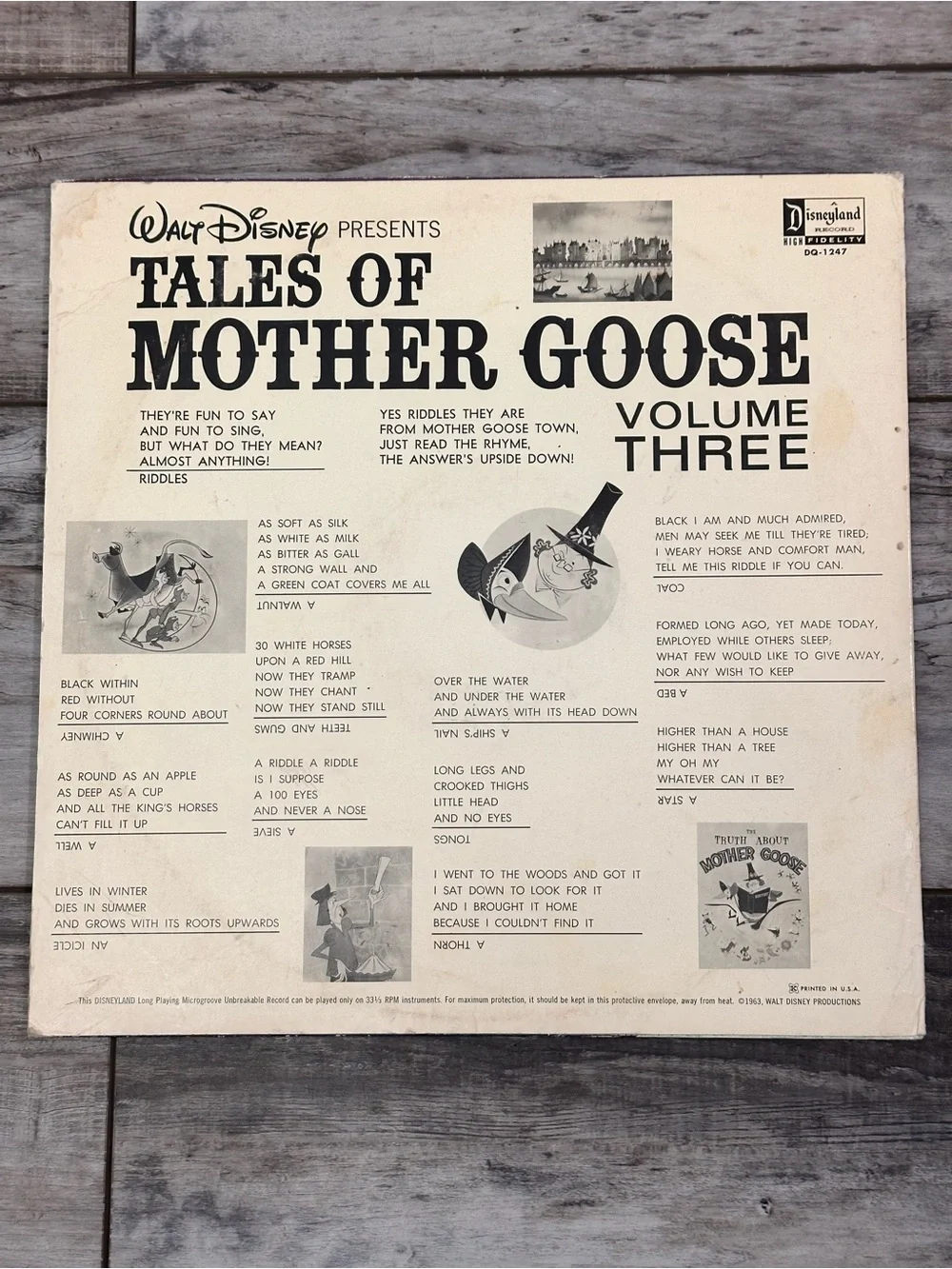 Walt Disney Tales of Mother Goose Volume Three - Purple Cover
